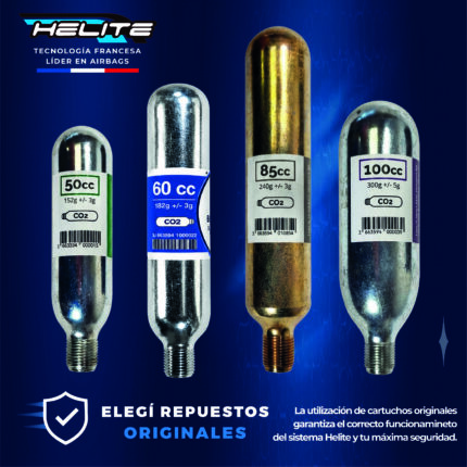 Garrafa Co2 Para Chalecos Airbag Helite